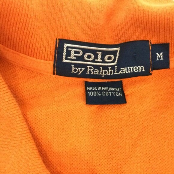 Men's Orange Ralph Lauren polo, Size M - Picture 3 of 4